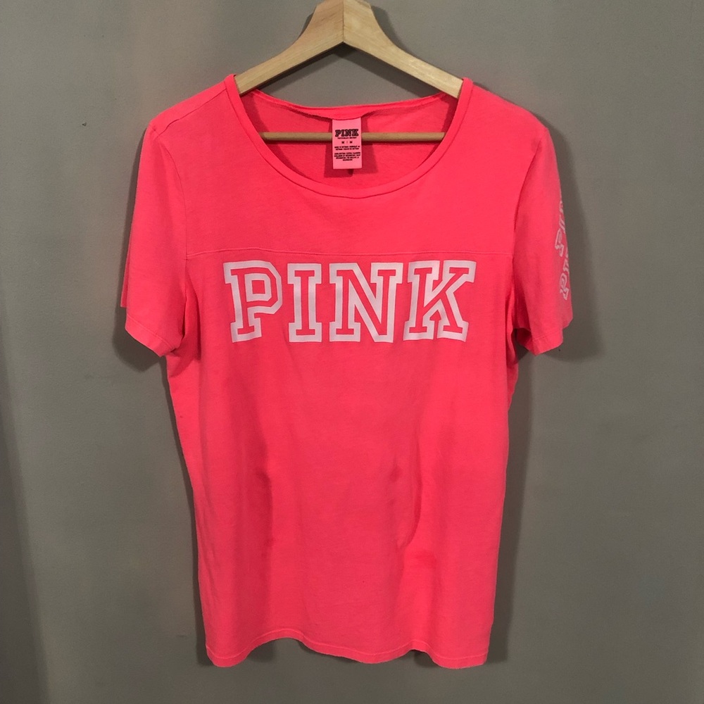 neon pink shirt